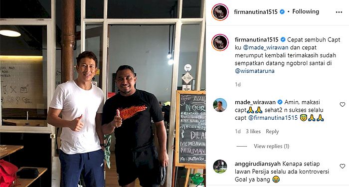 Jauh-jauh Datang ke Bandung, Firman Utina Bagikan Momen Pertemuan dengan Kiper Persib